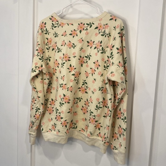 DRAPER JAMES cream floral sweatshirt - Picture 8 of 11